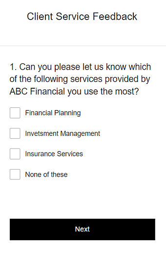 Client Surveys