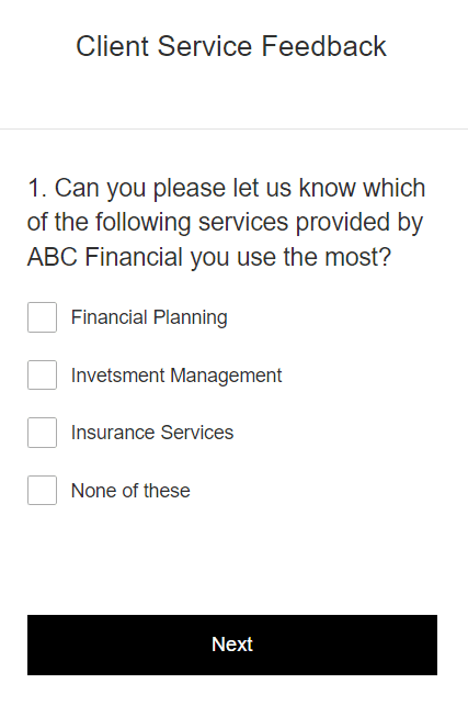 Client Surveys